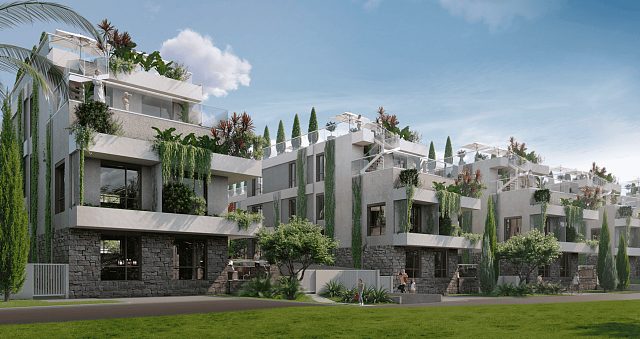 New luxury complex with pool in Tivat near the sea 